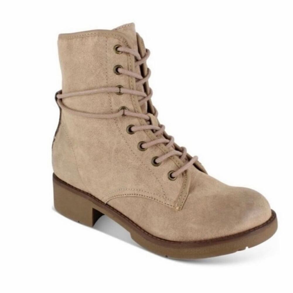 Rock & Candy Hurley Combat Boots Ivory Lace Up Women’s Size 11